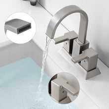 Load image into Gallery viewer, 4 Inch Brushed Nickel Bathroom Faucet
