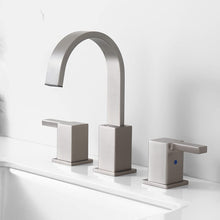 Load image into Gallery viewer, 8 Inch Brushed Nickel Bathroom Faucet
