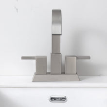 Load image into Gallery viewer, 4 Inch Brushed Nickel Bathroom Faucet
