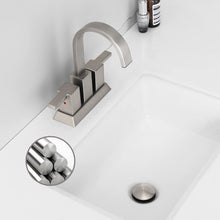 Load image into Gallery viewer, 4 Inch Brushed Nickel Bathroom Faucet
