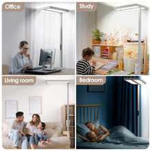 Load image into Gallery viewer, 120W LED Floor Lamp for Office, 76.6&#39;&#39; Dimmable 4000K 12600LM Natural Daylight Eye-Caring Standing Lamp for Living Room Bedroom Studying Room Reading Nursery Piano
